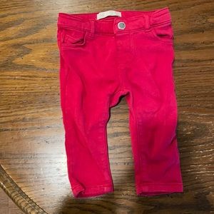 Zara baby red pants